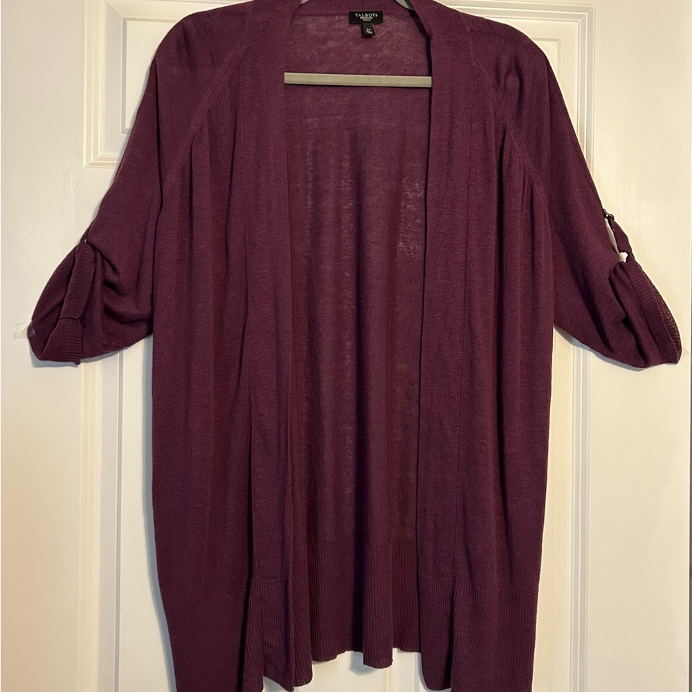 Talbots Deep Purple Women's Cardigan